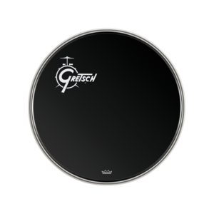 Gretsch Offset Logo, Bass Drum Head Ebony